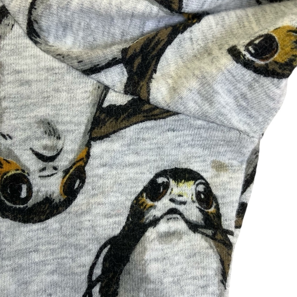 Disney Store Star Wars Womens Gray Porg Print Two Piece Pajama Set Long Sleeve M - Picture 6 of 16